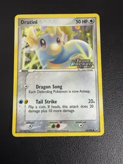 Pokemon TCG Dratini EX Team Rocket Returns 53 Reverse Holo Near Mint - Image 1