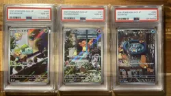 PSA 10 SEQUENTIAL set Bulbasaur 50 Charmander 51 Squirtle 52 AR Japanese Pokemon - Image 1