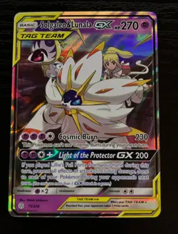 Pokemon Solgaleo & Lunala GX 75/236 Cosmic Eclipse TAG TEAM Ultra Rare Holo NM - Image 1
