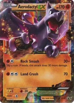 1x Aerodactyl-EX - XY97 Heavily Played Pokemon XY - Black Star Promos - Image 1