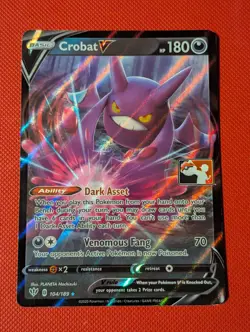 Pokemon TCG - Crobat V - 104/189 Stamped - Prize Pack Series - Image 1