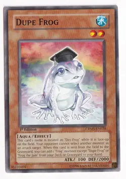 Yu-Gi-Oh! Dupe Frog CRMS-EN028 Crimson Crisis 1st Edition Common LP - Image 1