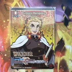 Union Arena Kyojuro Rengoku Winner Promo Card - US - UEPR/KMY-1-089 - Image 1