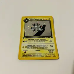 Dark Magneton 11/82 Holo Team Rocket Unlimited MP Pokemon Card WOTC - Image 1