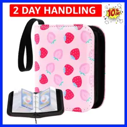 Small Card Binder for Cards,Mini Trading Card Binder Holder Fits 80 Cards wit... - Image 1