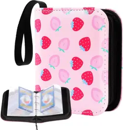 Small Card Binder for Cards,Mini Trading Card Binder Holder Fits 80 Cards wit... - Image 2