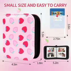 Small Card Binder for Cards,Mini Trading Card Binder Holder Fits 80 Cards wit... - Image 5
