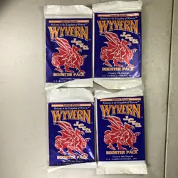 4x Wyvern CCG Card Game Limited Edition Booster Packs New Sealed - Image 1