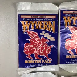 4x Wyvern CCG Card Game Limited Edition Booster Packs New Sealed - Image 2