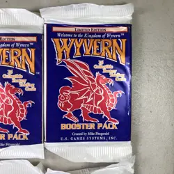 4x Wyvern CCG Card Game Limited Edition Booster Packs New Sealed - Image 3