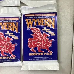 4x Wyvern CCG Card Game Limited Edition Booster Packs New Sealed - Image 5