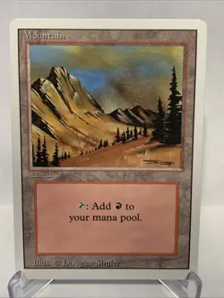 MTG x3 Mountain A B C variations (NM) from Revised : Magic the Gathering - Image 2