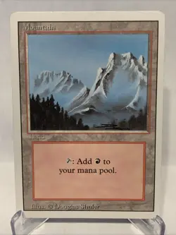 MTG x3 Mountain A B C variations (NM) from Revised : Magic the Gathering - Image 4
