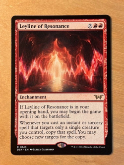 Magic the Gathering MTG Leyline of Resonance Duskmourn House of Horror NM - Image 1
