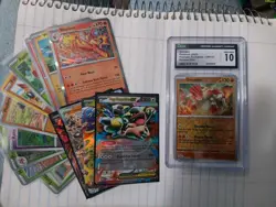 Pokemon Slab Bags | Graded Card Pack - GRADED Card, 4(ex,v,full Art,.) 10 H/RH - Image 1