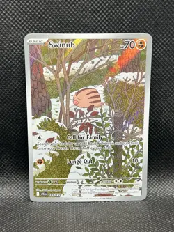 Swinub 165/159 IR Journey Together Sv09 ILLUSTRATION RARE HOLO Pokemon English - Image 3