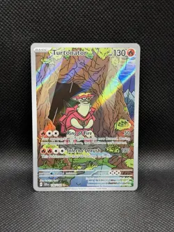 Turtonator 146/142 IR Stellar Crown Sv07 ILLUSTRATION RARE HOLO Pokemon English - Image 1