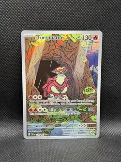 Turtonator 146/142 IR Stellar Crown Sv07 ILLUSTRATION RARE HOLO Pokemon English - Image 3