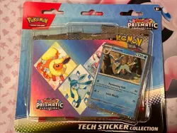 Pokemon TCG Scarlet Violet Prismatic Evolutions Tech Sticker Collection Glaceon - Image 1