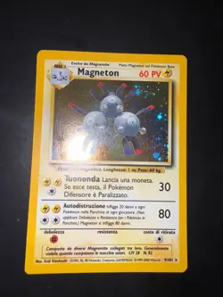 Carta Pokemon Magneton 9/102 Set Base Holo Ita NEARMINT - Image 2