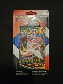 POKEMON EVOLVING SKIES/CHILLING REIGN 2 PACK CHECKLANE BLISTER Latios PIN - Image 1