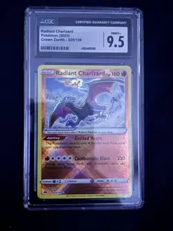 Pokemon Radiant Charizard CGC 9.5 Crown Zenith 020/159 Ultra RARE 2023 - Image 1