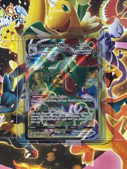 Pokemon Rayquaza VMAX Ultra Rare Holo 101/159 Crown Zenith Rapid Strike - Image 1