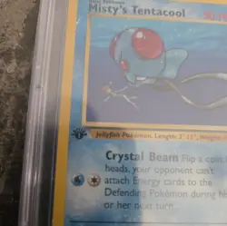🔥1st Edition Misty's Tentacool 057/132 Pokemon Gym Heroes CGC Mint 9🔥 - Image 3