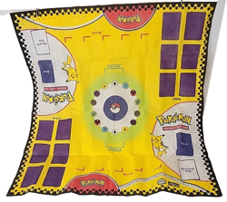 POKEMON Wizards of the Coast Play Mat ~ Vintage 2-Player 27" x 26" ~ 1999 - Image 1