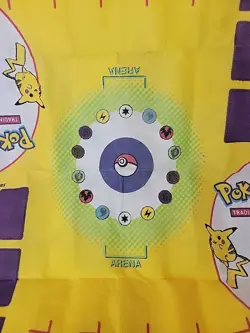 POKEMON Wizards of the Coast Play Mat ~ Vintage 2-Player 27" x 26" ~ 1999 - Image 3