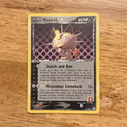 Pokemon TCG Rocket's Meowth 46/109 Team Rocket returns - Image 1