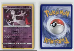 MEWTWO 059/159 CROWN ZENITH REVERSE HOLO POKEMON TCG NM - Image 3