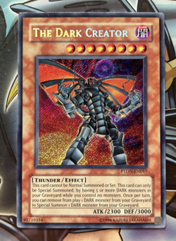 YuGiOh The Dark Creator PTDN-EN017 Secret Rare Unlimited - Image 1