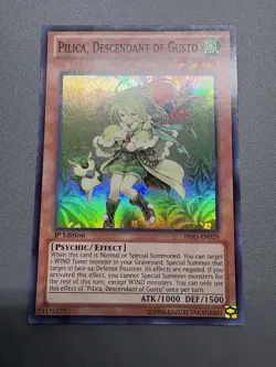 Yu-Gi-Oh! Pilica, Descendant Of Gusto Super Rare 1st Edition PRIO-EN029 LP - Image 1
