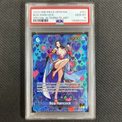 Boa Hancock OP07-051 PSA 10 Manga SP SR Emperors in the New World One Piece TCG - Image 1