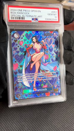 Boa Hancock OP07-051 PSA 10 Manga SP SR Emperors in the New World One Piece TCG - Image 2