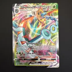 Pokemon TCG Dhelmise VMAX Shining Fates Holo Ultra Rare Card 010/072 - Image 1