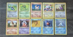 Pokemon Base Shadowless 1st Edition Lot of 10 Cards Electrode Starmie Pontya NM - Image 2