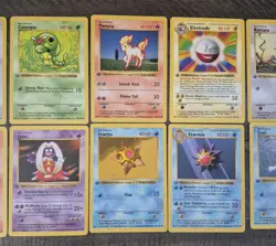 Pokemon Base Shadowless 1st Edition Lot of 10 Cards Electrode Starmie Pontya NM - Image 4