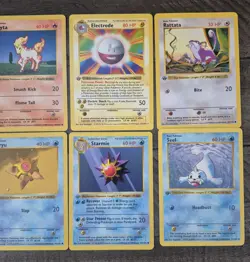 Pokemon Base Shadowless 1st Edition Lot of 10 Cards Electrode Starmie Pontya NM - Image 5