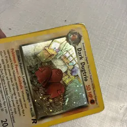 Dark Dugtrio 6/82 Holo Rare Team Rocket Pokemon Card - HP - Image 3