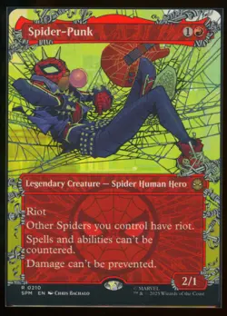 Spider-Punk (0210) (Borderless) #210 Marvel's Spider-Man (Rare,Regular) - NM/M - Image 1