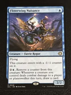 MTG Lorwyn Eclipsed Flitterwing Nuisance 0048 NM Rare - Image 1