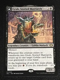 MTG Lorwyn Eclipsed Grub, Storied Matriarch 0105 NM Rare - Image 1