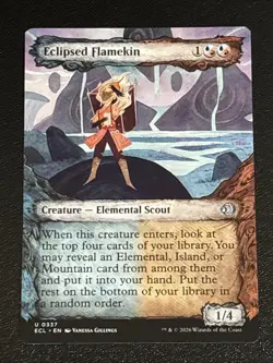 MTG Lorwyn Eclipsed Eclipsed Flamekin Showcase 0337 NM - Image 1