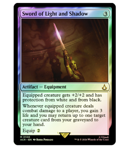 Sword of Light and Shadow - Foil Assassin's Creed MTG - Image 1