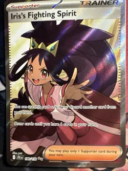 Pokemon Iris's Fighting Spirit Ultra Rare SV09: Journey Together 180/159 NM - Image 1
