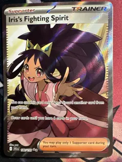 Pokemon Iris's Fighting Spirit Ultra Rare SV09: Journey Together 180/159 NM - Image 2