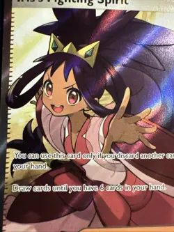 Pokemon Iris's Fighting Spirit Ultra Rare SV09: Journey Together 180/159 NM - Image 3