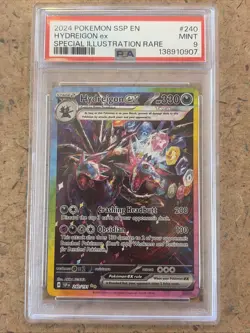2024 POKEMON SSP EN-SURGING SPARKS SPECIAL ILLUSTRATION RARE HYDREIGON EX PSA 9 - Image 1